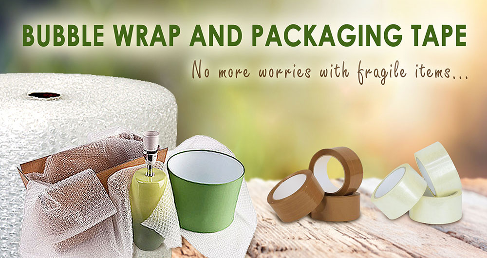 Bubble wrap and packing hot sale tape