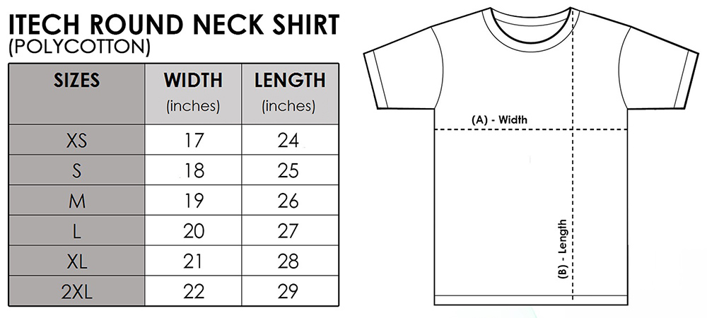 T-Shirt Round Neck ITECH Brand