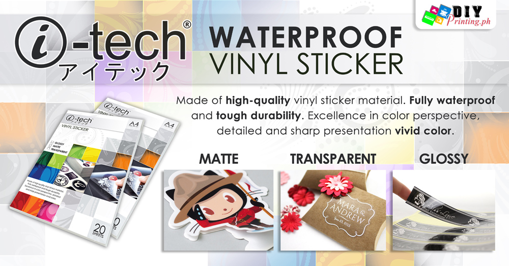 i tech waterproof printable vinyl sticker