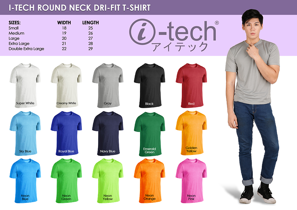 i-Tech Dri-FIT Round Neck T-Shirt WHITE – i-tech
