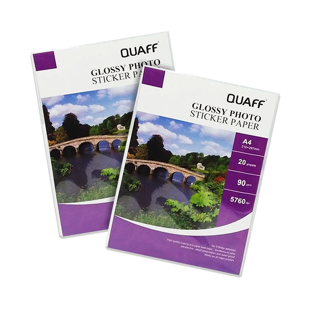 Quaff Photo Sticker Glossy A4